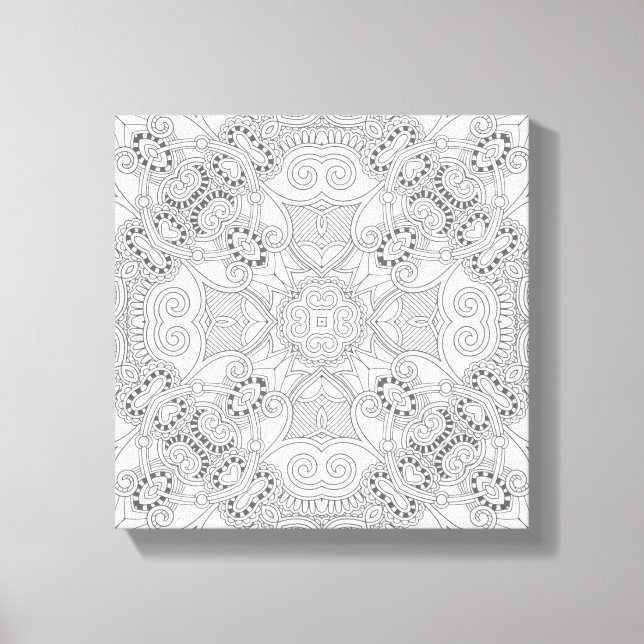 Lienzo Hermoso diseño Zendoodle 6 (Anverso)