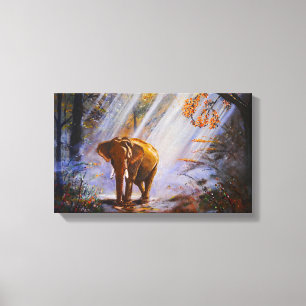 Lienzo Hermoso elefante   Zazzle_Growshop.