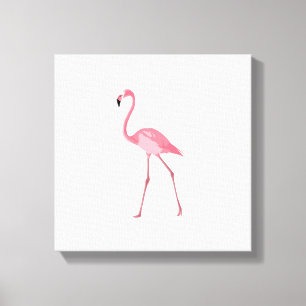 Lienzo Hermoso Flamingo Rosa