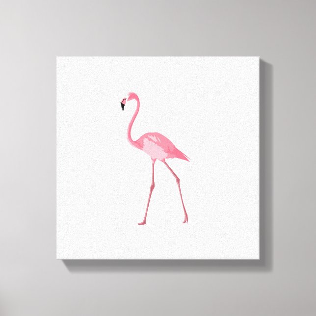 Lienzo Hermoso Flamingo Rosa (Anverso)