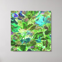 Hermoso follaje de hojas verdes abstractas