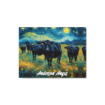 Hermoso ganado negro de ángulos