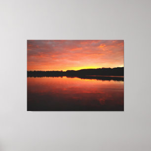 Lienzo Hermoso lago Kensington en Sunrise Canvas