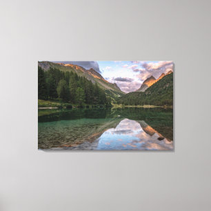 Lienzo Hermoso lago Palpuogna Alpes suizos