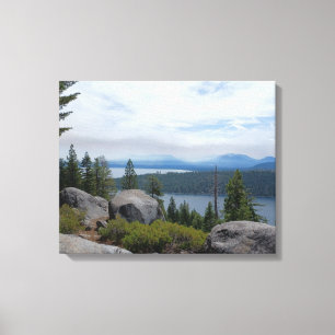 Lienzo Hermoso paisaje del lago Tahoe