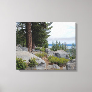 Lienzo Hermoso paisaje del lago Tahoe