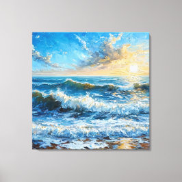 Lienzo Hermoso paisaje marino