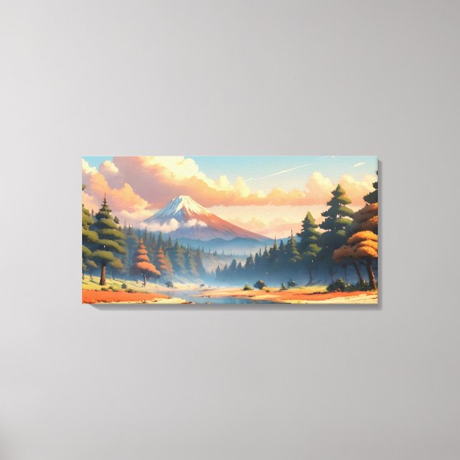 Lienzo Hermoso paisaje natural (Anverso)