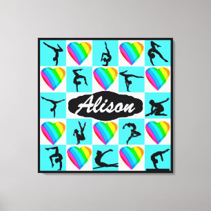 LIENZO HERMOSO POSTER GIMNASIO PERSONALIZADO EN EL CORAZÓ
