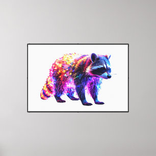 Lienzo Hermoso Raccoon brillante