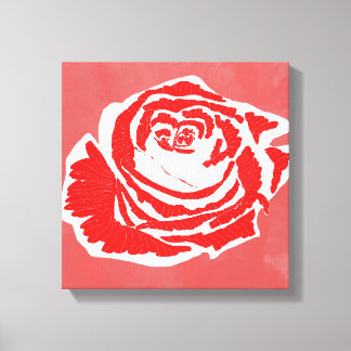 Lienzo Hermoso Rosa de diseño de flores Nº 3