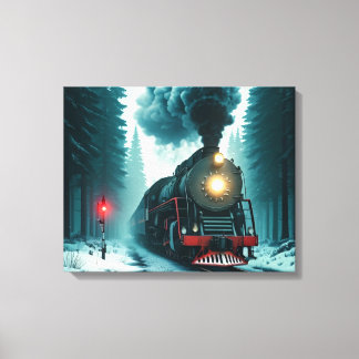 Lienzo Hermoso tren vintage