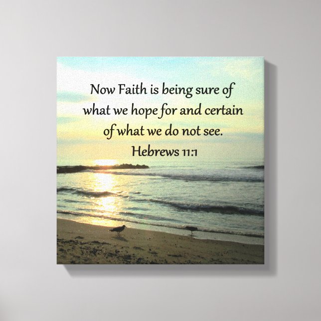 LIENZO HERMOSOS HEBREWS 11:1 SUNRISE (Anverso)