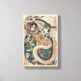 Lienzo Héroe de suikoden de Utagawa Kuniyoshi lucha contr