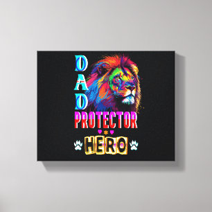 Lienzo Héroe del protector de papá