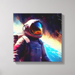 Lienzo Héroe espacial de SF 1