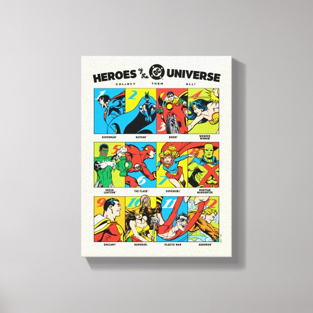 Lienzo Héroes del Universo DC™ (Anverso)