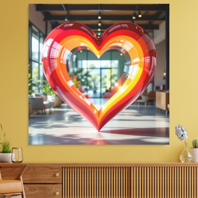 Lienzo Herz der Emotionen   (Insitu (Sala de estar))