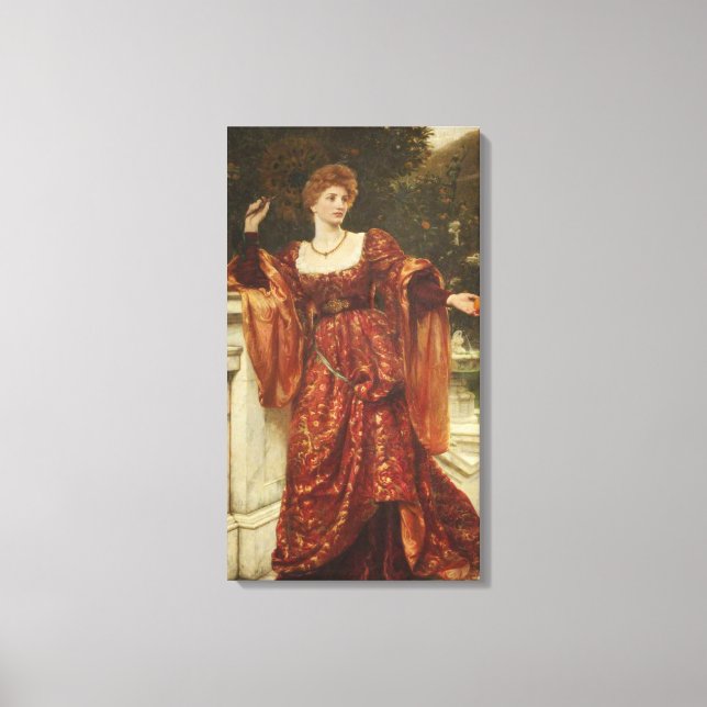 Lienzo Hesperia (por Frank Dicksee) (Anverso)