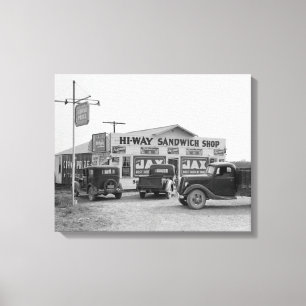Lienzo Hi-Way Sandwich Shop, 1939
