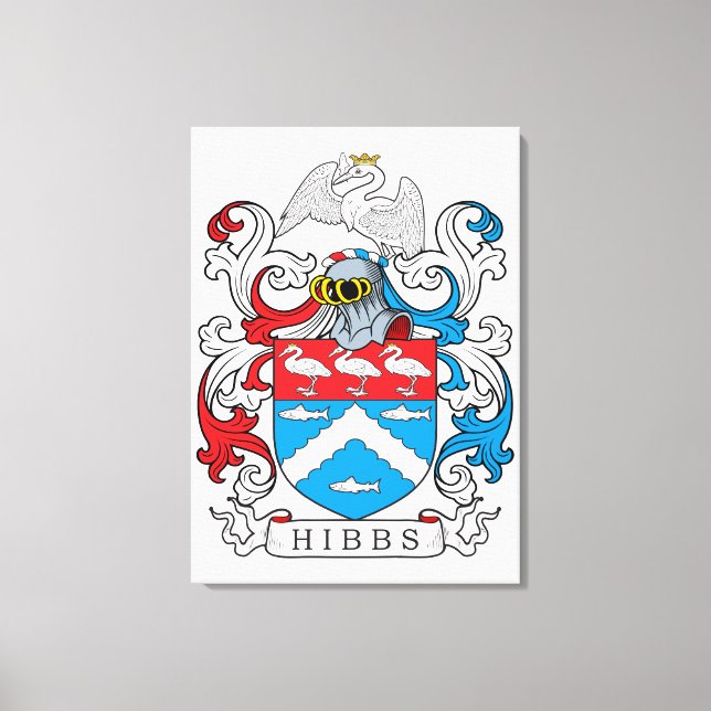 Lienzo Hibbs Family Crest (Anverso)
