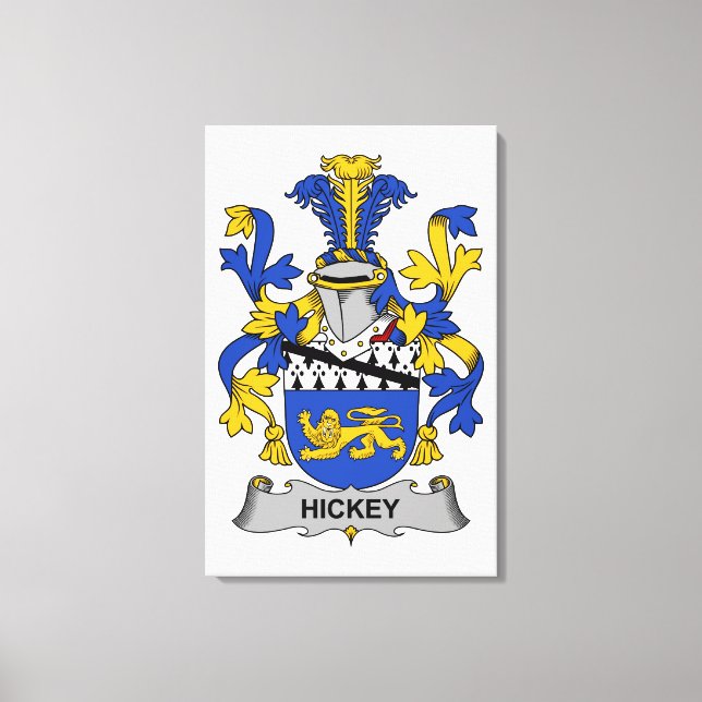 Lienzo Hickey Family Crest (Anverso)