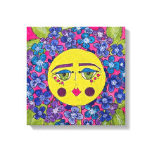 Hidrangea Pintada Flower Girl Canvas Art