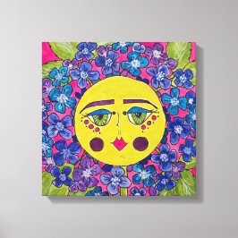Lienzo Hidrangea Pintada Flower Girl Canvas Art