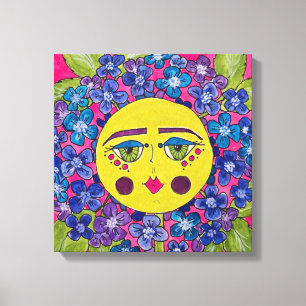 Lienzo Hidrangea Pintada Flower Girl Canvas Art