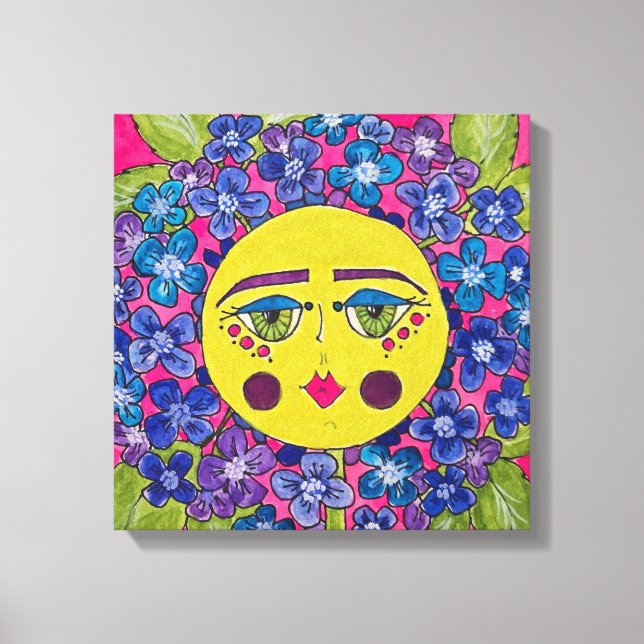 Lienzo Hidrangea Pintada Flower Girl Canvas Art (Anverso)