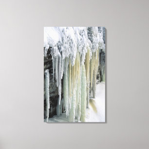 Lienzo Hielo azul y agua subterránea cortada; taquamenón