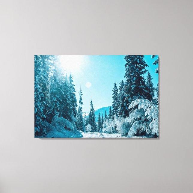 Lienzo Hielo y nieve | Reserva Natural de Altai, Rusia (Anverso)