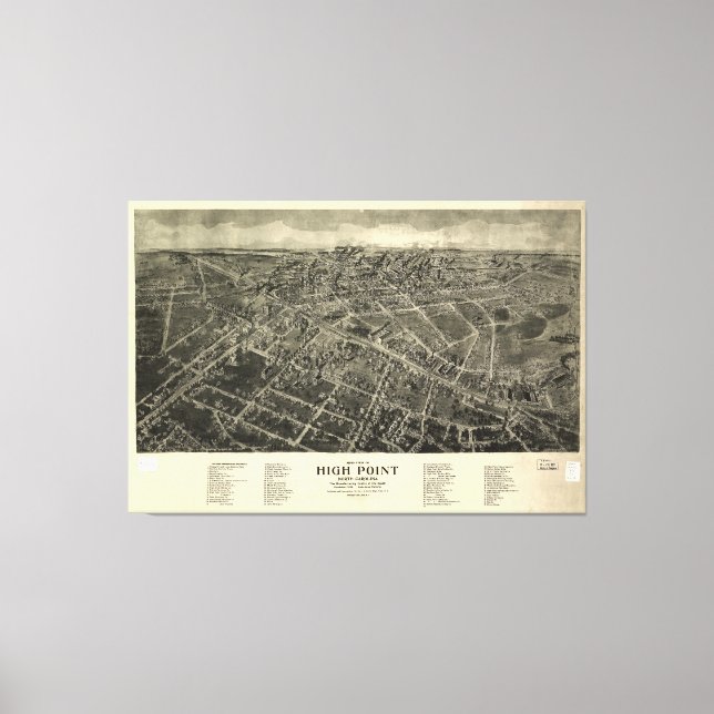 Lienzo High Point, Carolina del Norte (1913) (Anverso)