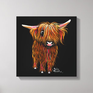 Lienzo HiGHLaND CoW PRiNT ‘ PoRRiDGe ‘ SHiRLeY MacARTHuR
