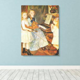 Lienzo Hijas de Catulle Mendes por Pierre Renoir