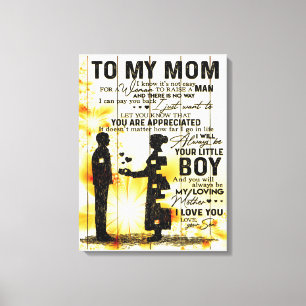 Lienzo Hijo a la carta de mi mamá Nuevo regalo de decor