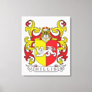 Lienzo Hillis Family Crest