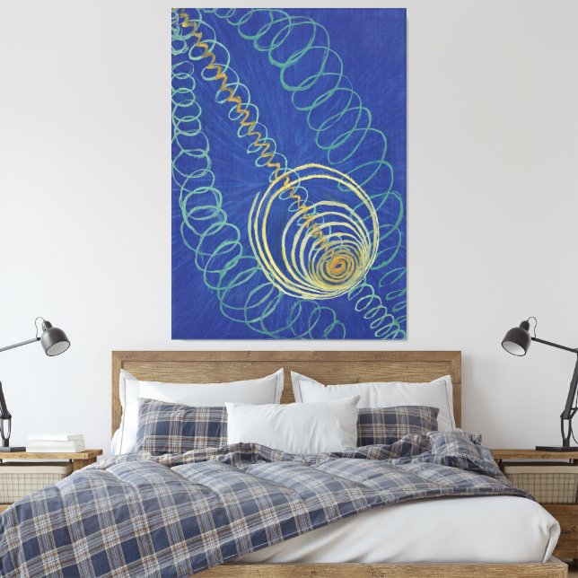 Lienzo Hilma af Klint - Caos Primordial, No. 16, El WU (Insitu(Dormitorio))