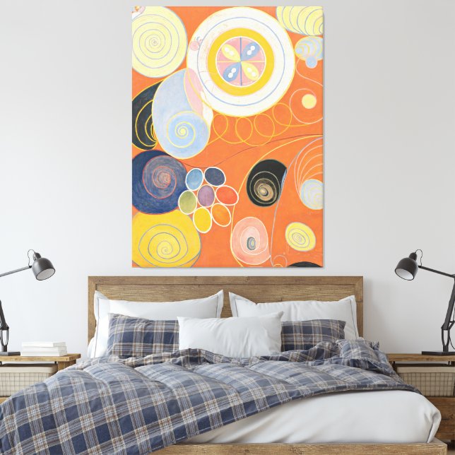 Lienzo Hilma af Klint - Group IV, No. 3. The Ten Largest, (Insitu(Dormitorio))