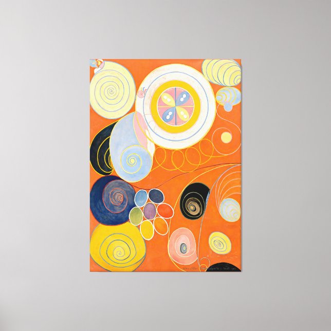 Lienzo Hilma af Klint - Los Diez Más Grandes, No. 3,Juven (Anverso)