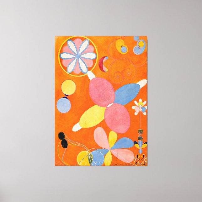 Lienzo Hilma af Klint - Los Diez Más Grandes, No. 4, Juve (Anverso)