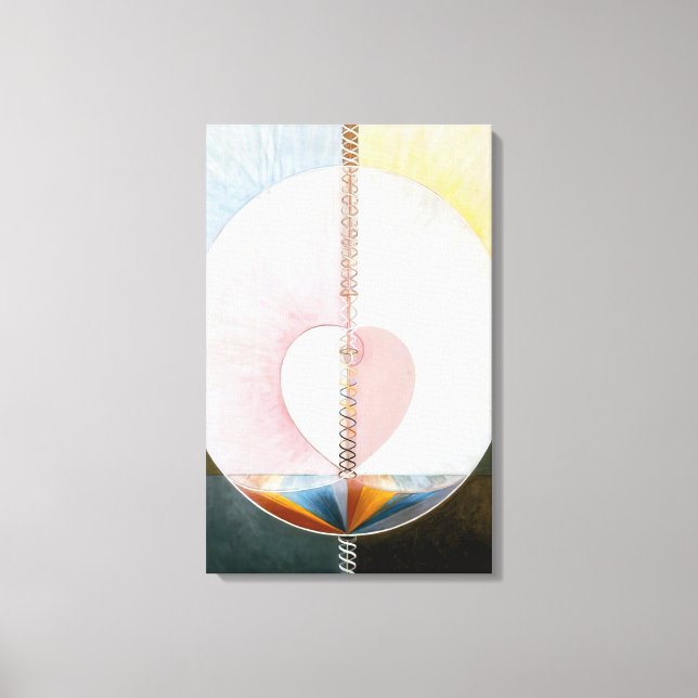 Lienzo Hilma af Klint - QUÉ SER HUMANO ES 1910 (Anverso)