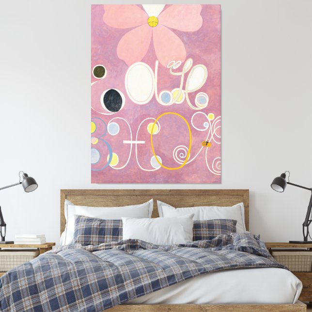 Lienzo Hilma af Klint - The Ten Largest, No. 5, Adulthood (Insitu(Dormitorio))
