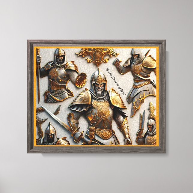 Lienzo "Hilos de Guerra" (Anverso)