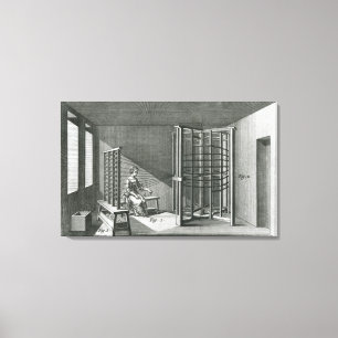 Lienzo Hilos de seda de combeo, ilustracion Encylopedia