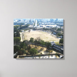 Lienzo Himeji, Japón (Vista desde lo alto del castillo)