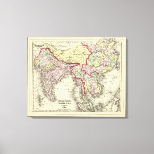 Lienzo Hindoostan, la India más lejana, China, Tíbet