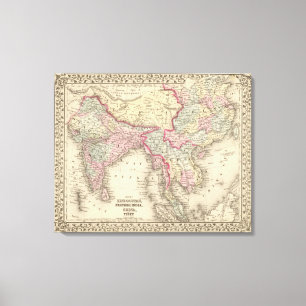 Lienzo Hindoostan, la India más lejana, China, Tíbet 2