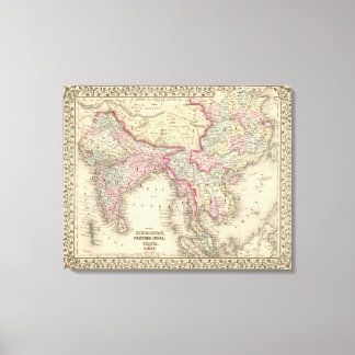 Lienzo Hindostán, más lejos India, China, Tíbet 2