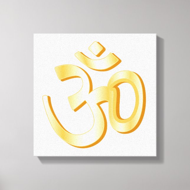 Lienzo Hinduismo Om Symbol Canvas Art (Anverso)